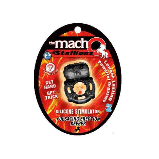 NASSTOYS - MACHO PULSATING ERECTION KEEPER (BLACK)