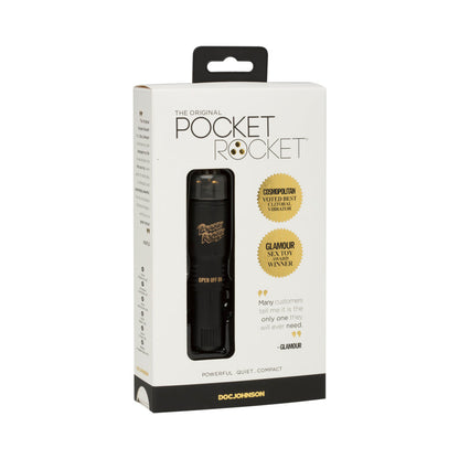 DOC JOHNSON - ORIGINAL POCKET ROCKET LIMITED EDITION #4 (BLACK)