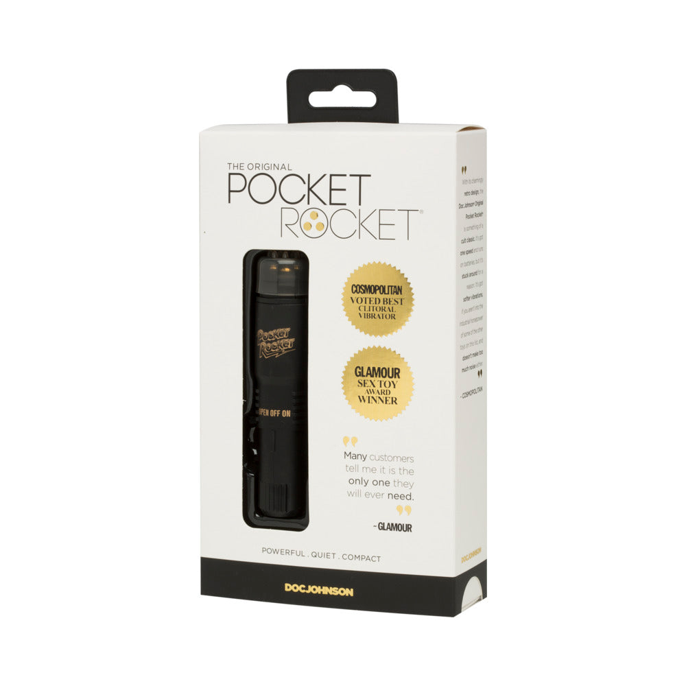 DOC JOHNSON - ORIGINAL POCKET ROCKET LIMITED EDITION #4 (BLACK)