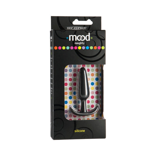 MOOD - NAUGHTY - SMALL BLACK SILICONE BUTT PLUG