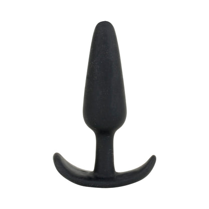 DOC JOHNSON - MOOD - NAUGHTY - MEDIUM BLACK SILICONE BUTT PLUG