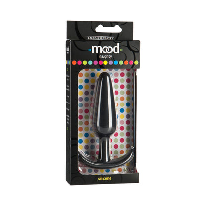 DOC JOHNSON - MOOD - NAUGHTY - LARGE BLACK SILICONE BUTT PLUG