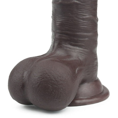 LOVETOY - 7.8'' SLIDING SKIN DUAL LAYER DONG BROWN