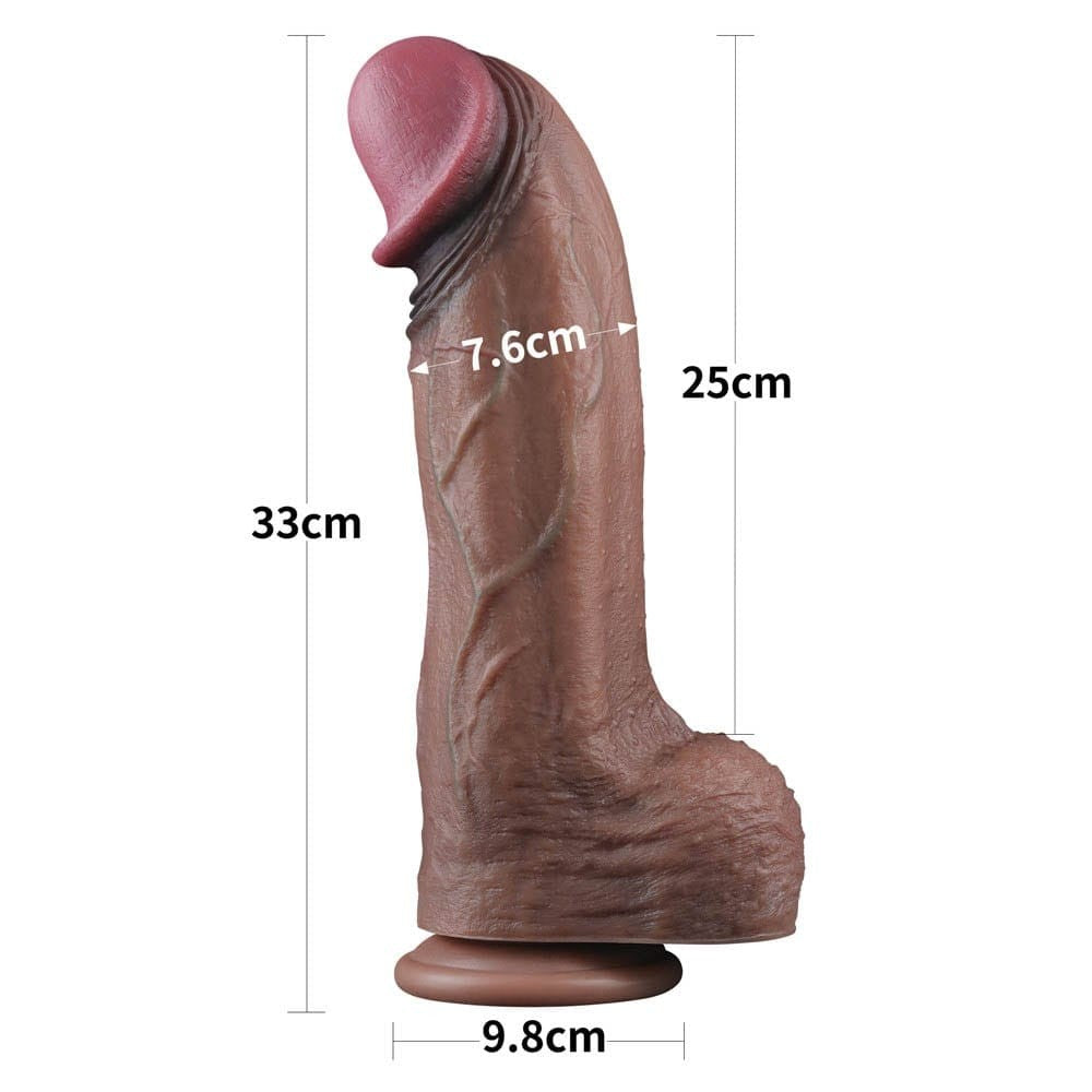 LOVETOY - 13'' DUAL LAYERED SILICONE COCK XXL