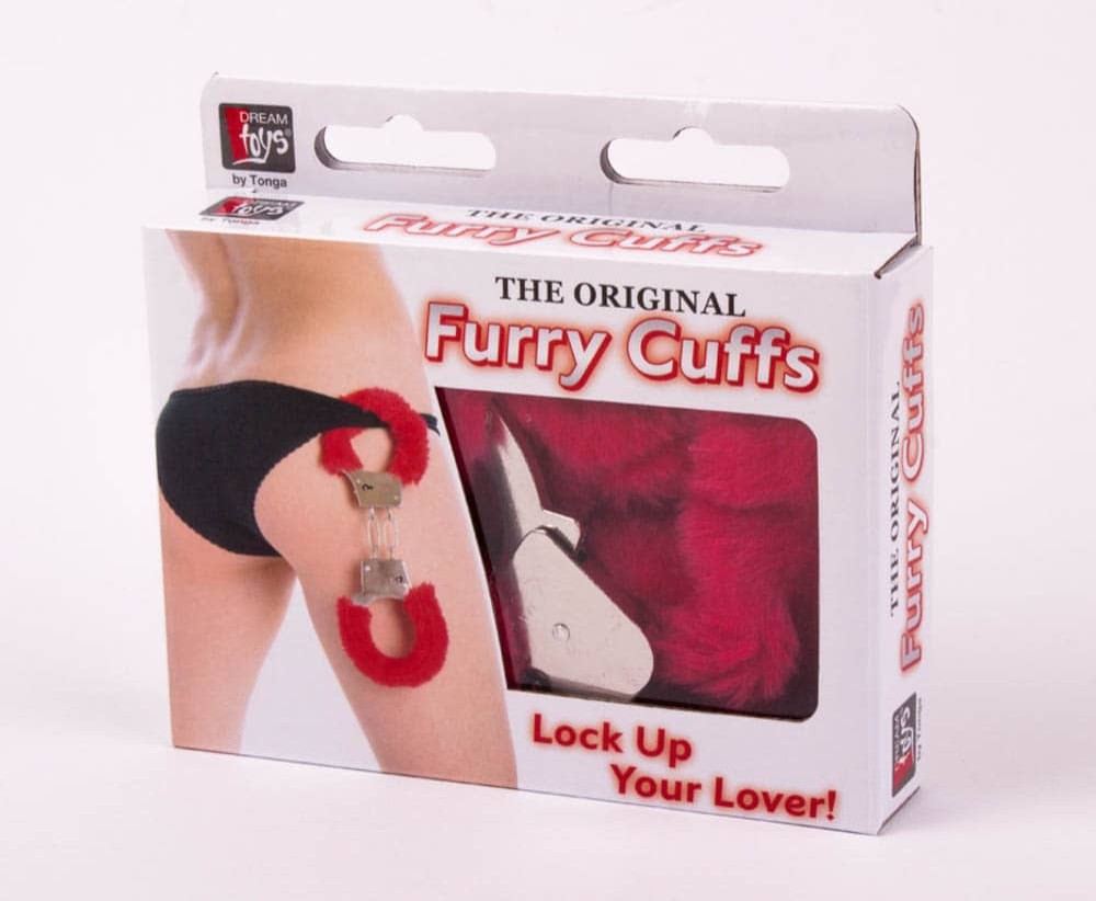 NMC - METAL HANDCUFF WITH PLUSH RED