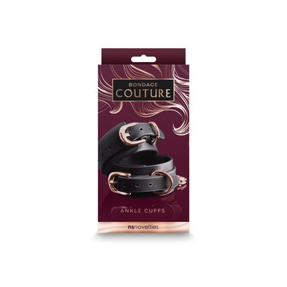 NS TOYS - BONDAGE COUTURE - ANKLE CUFFS - BLACK