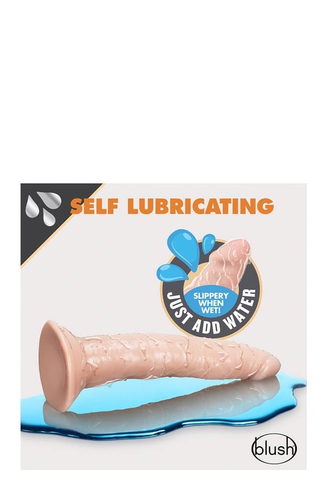 BLUSH - DR. SKIN 7.5INCH SELF LUBRICATING DILDO