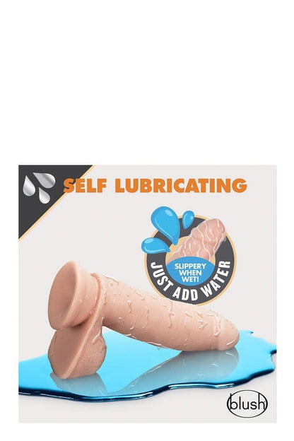 BLUSH - DR. SKIN 7INCH SELF LUBRICATING DILDO