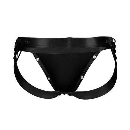 CUT4MEN - C4M-DESIRE JOCKSTRAP-BLACKLEATHERETTE-M
