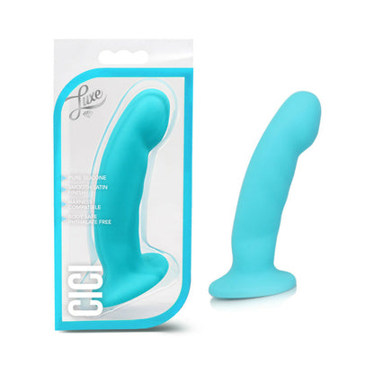 BLUSH - LUXE CICI 6.5 IN. CURVED SILICONE DILDO