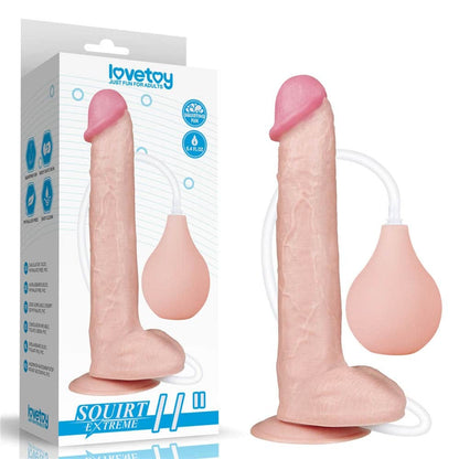 LOVETOY - 11'' SQUIRT EXTREME DILDO FLESH
