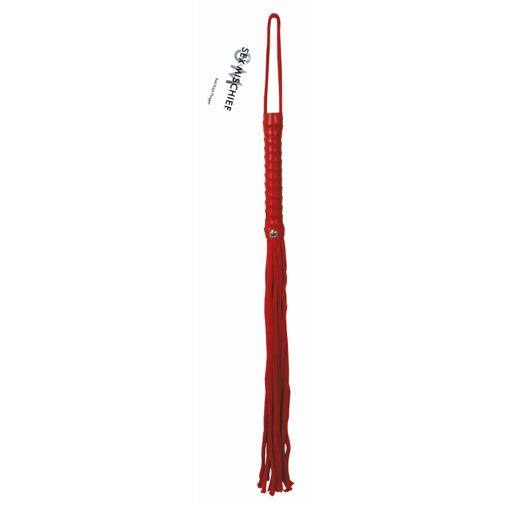 SPORTSHEETS SEX & MISCHIEF ROPE FLOGGER RED