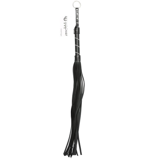 SPORTSHEETS SEX & MISCHIEF JEWELED FLOGGER BLACK
