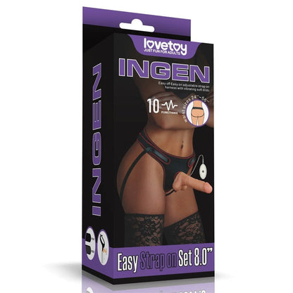 LOVETOY - VIBRATING EASY STRAPON SET 7.5"