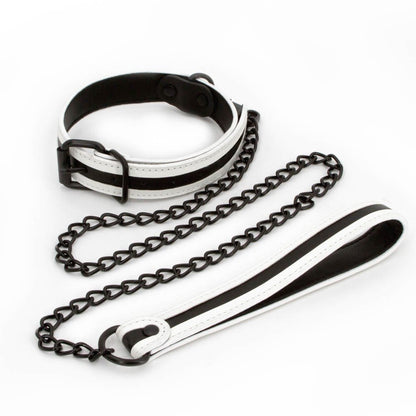 NS TOYS - GLO BONDAGE - COLLAR AND LEASH - GREEN_B0O25_2