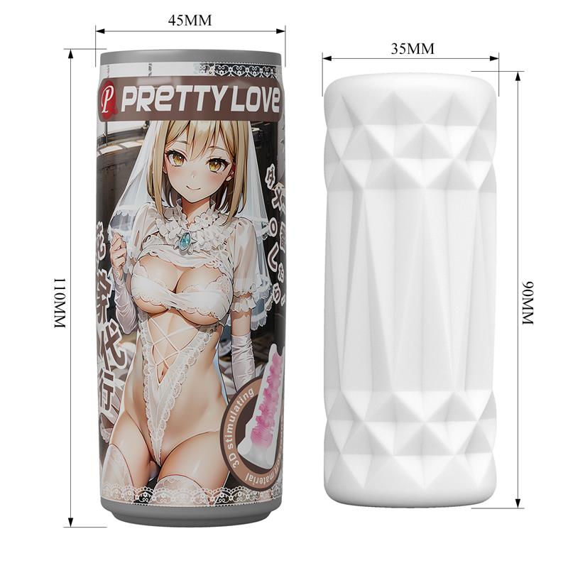 PRETTYLOVE - 3D CAN SHAPED MALE MASTURBATOR