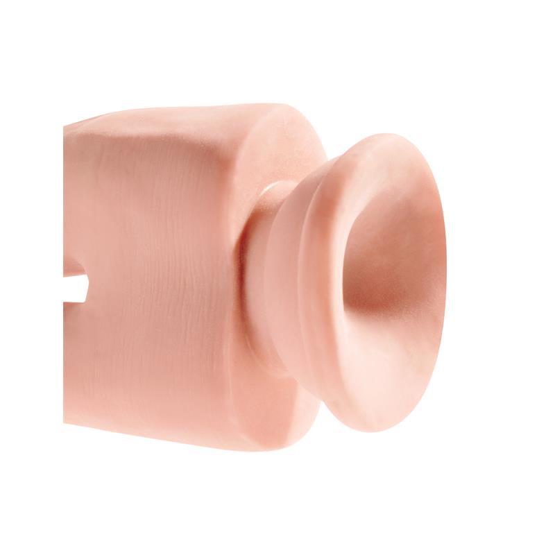 KING COCK - 3D TRIPLE DENSITY AND DOUBLE PENETRATION DILDO PLUS 9.5 FLESH