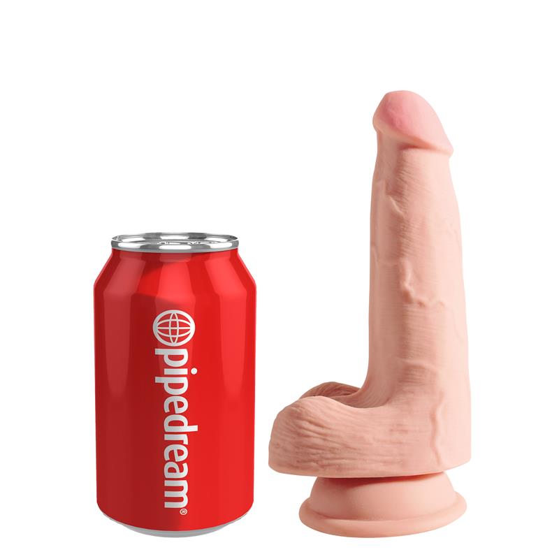 KING COCK - 3D TRIPLE DENSITY DILDO WITH BALLS PLUS 5 FLESH