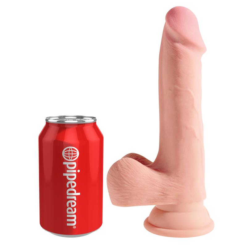 KING COCK - 3D TRIPLE DENSITY DILDO WITH BALLS PLUS 7.5 FLESH