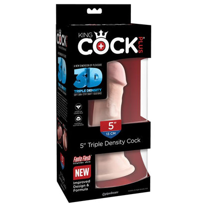 KING COCK - 3D TRIPLE DENSITY PLUS 5 FLESH