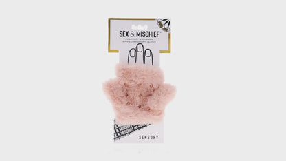 SPORTSHEETS - SEX & MISCHIEF PEACHES ''N CREAME SPIKED SENSORY GLOVE