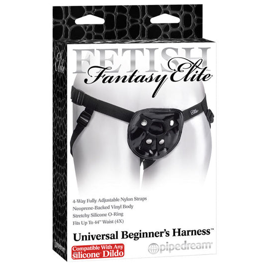 PIPEDREAM - ARNÉS AJUSTABLE UNIVERSAL DE INICIACIÓN ELITE FETISH FANTASY NEGRO