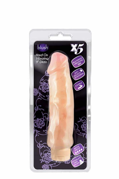 BLUSH - X5 HARD ON VIBRATING 9INCH DILDO