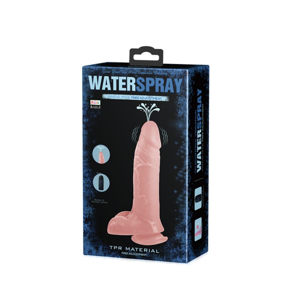 DEBRA - WATER SPRAY VIBRATING DILDO