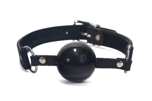 DEVIL STICKS - SILICONE BALL GAG BLACK