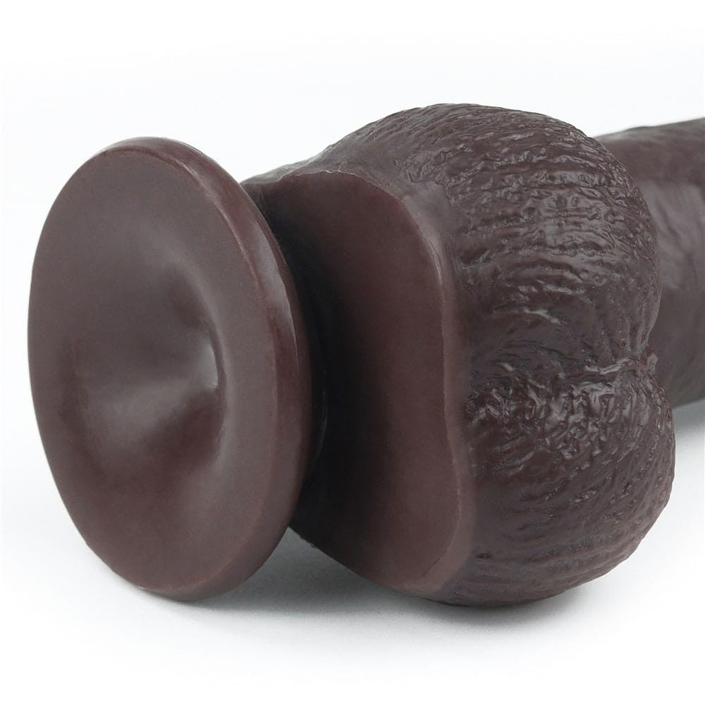 LOVETOY - 9'' SLIDING SKIN DUAL LAYER DONG BLACK