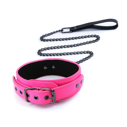 NS TOYS - ELECTRA - COLLAR & LEASH - PINK