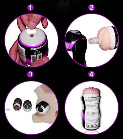 LOVETOY - SEX IN A CAN-VIBRATING VAGINA TUNNEL 2