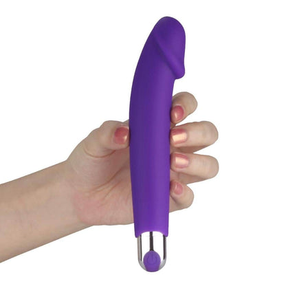 LOVETOY - RECHARGEABLE IJOY SILICONE DILDO PURPLE
