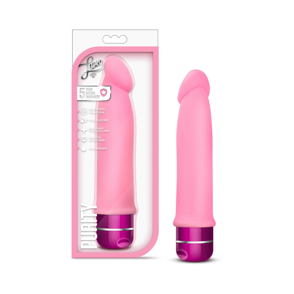 BLUSH - LUXE PURITY SILICONE VIBRATOR PINK