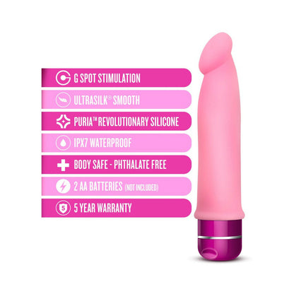 BLUSH - LUXE PURITY SILICONE VIBRATOR PINK