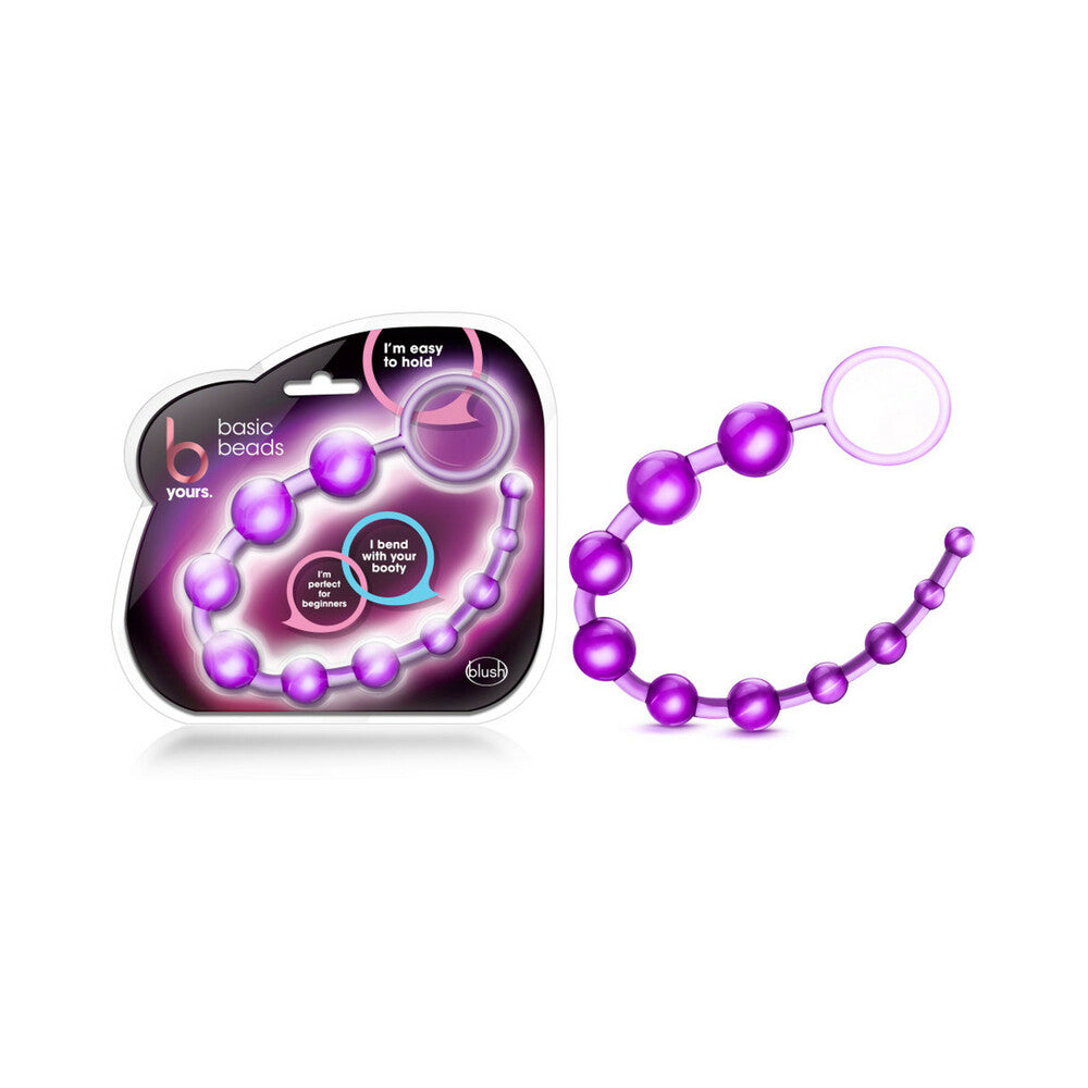 B YOURS BASIC BEADS 12.75 IN. PURPLE