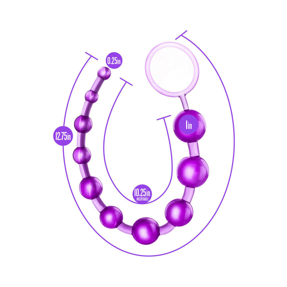 B YOURS BASIC BEADS 12.75 IN. PURPLE