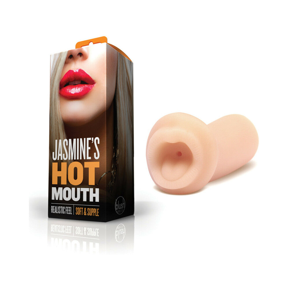 BLUSH - X5 MEN JASMINE''S HOT MOUTH ORAL STROKER BEIGE