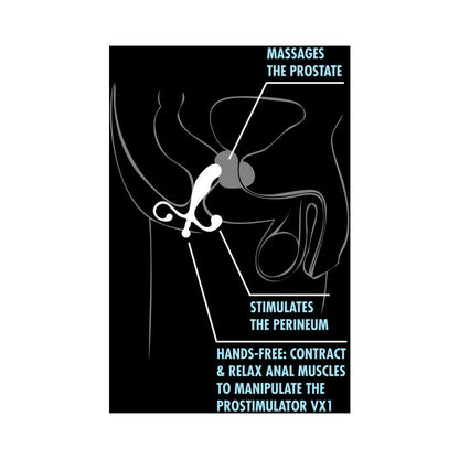 BLUSH - PERFORMANCE PROSTIMULATOR VX1 PROSTATE MASSAGER BLACK