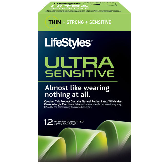 LIFESTYLES - ULTRA SENSITIVE CONDOMS (12 PACK)