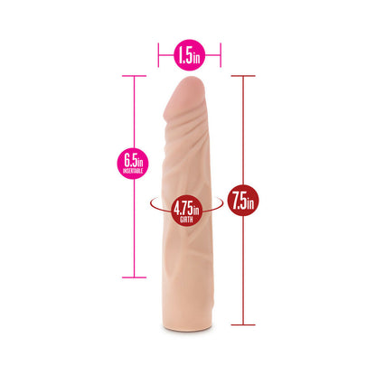 X5 PLUS REALISTIC 7.5 IN. POSABLE DILDO BEIGE