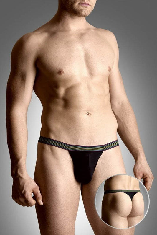 SOFTLINE - MENS THONGS 4496 - BLACK M/L