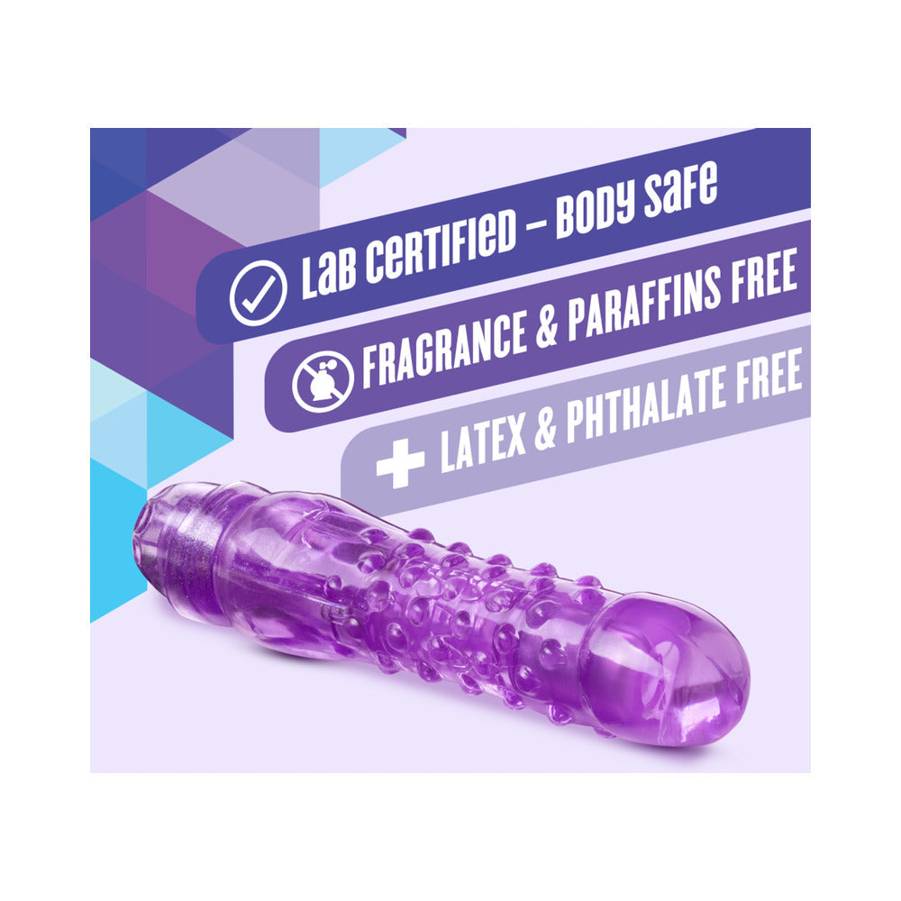 BLUSH - NATURALLY YOURS BUMP N'' GRIND TEXTURED SLIMLINE VIBRATOR PURPLE