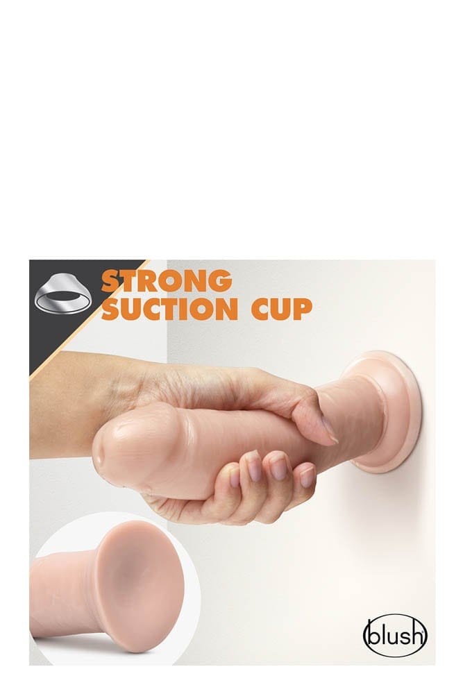 BLUSH - DR. SKIN 8INCH SELF LUBRICATING DILDO