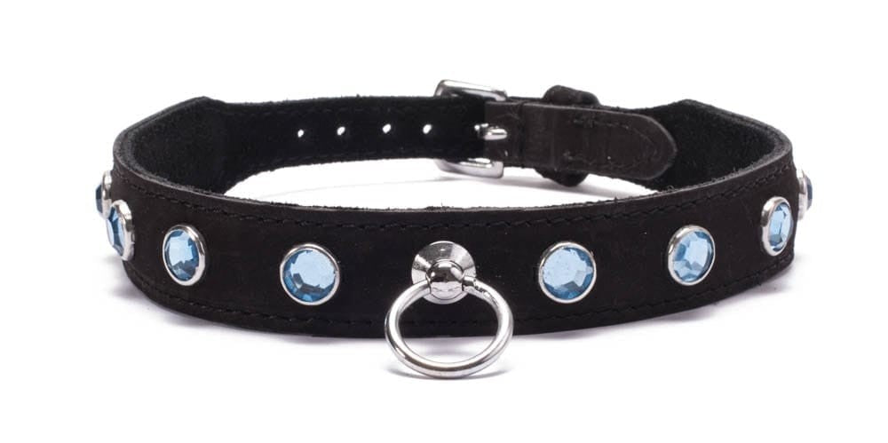 OUTLET - CRYSTAL COLLAR LIGHT BLUE