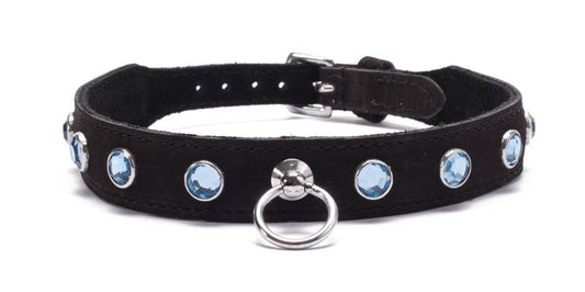 OUTLET - CRYSTAL COLLAR LIGHT BLUE