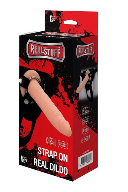 REALSTUFF - REALSTUFF STRAP ON REAL DILDO FLESH 1