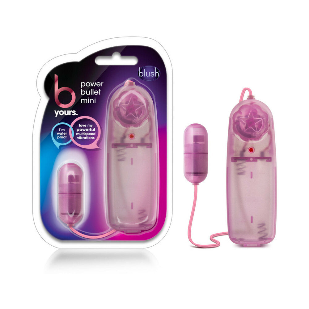 BLUSH - B YOURS POWER BULLET MINI REMOTE-CONTROLLED EGG VIBRATOR PINK