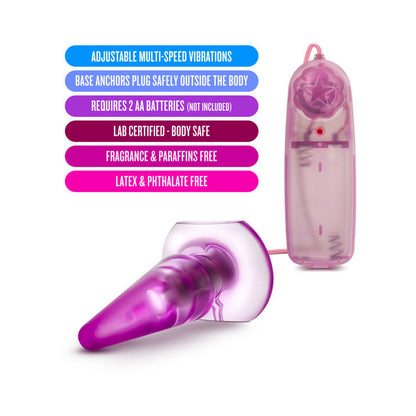 B YOURS BASIC ANAL PLEASER REMOTE-CONTROLLED VIBRATING ANAL PLUG PINK