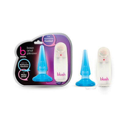BLUSH - B YOURS BASIC ANAL PLEASER REMOTE CONTROLLED VIBRATING ANAL PLUG